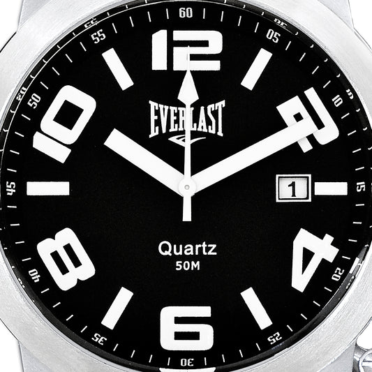 Relógio de Pulso Everlast Couro Calendário E062