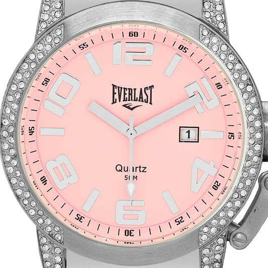 Relógio de Pulso Everlast Branco Redondo Calendário E06430