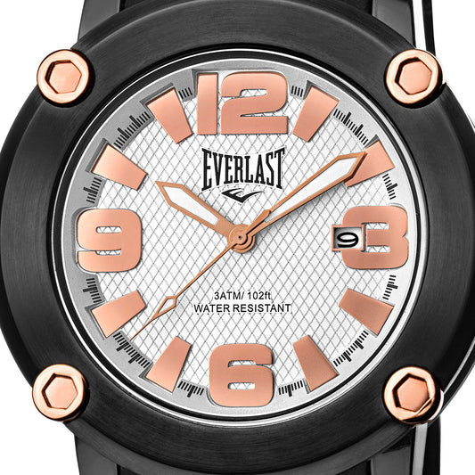 Relógio de Pulso Everlast Silicone Preto E086