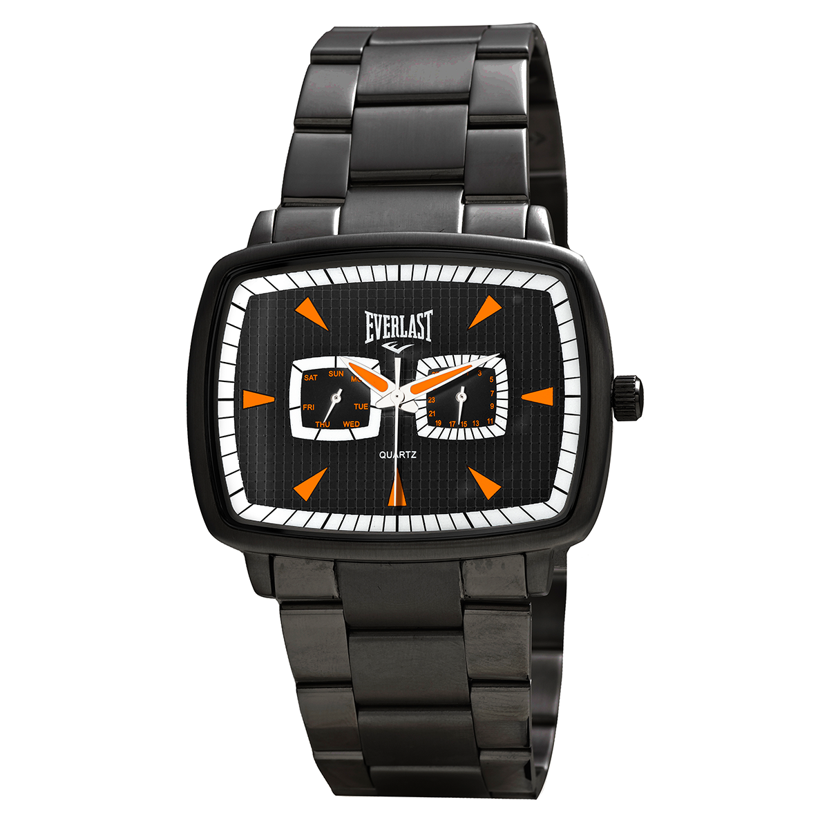Relógio de Pulso Everlast Masculino Preto Calendário E095