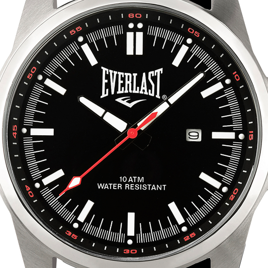 Relógio Everlast Masculino Silicone Preto E15930