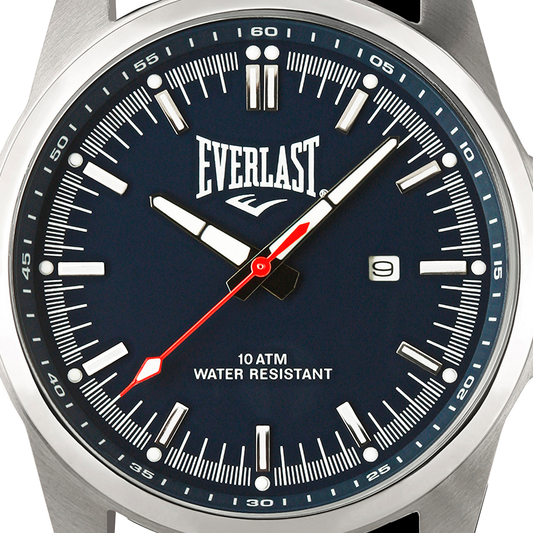 Relógio Everlast Masculino Silicone Azul E16530