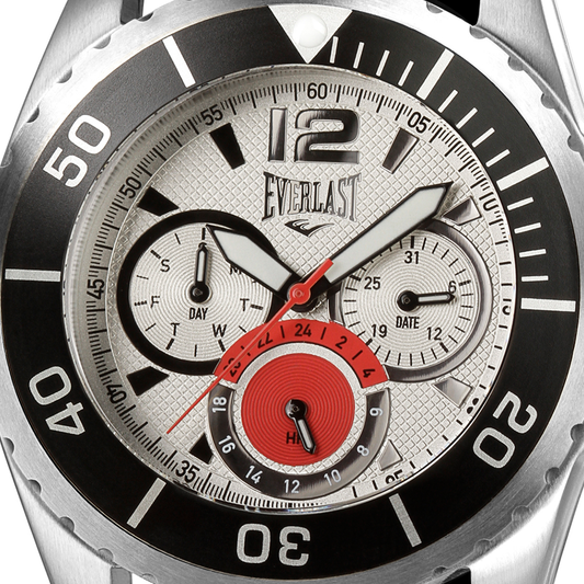 Relógio de Pulso Everlast Silicone Preto Multifunção E19930