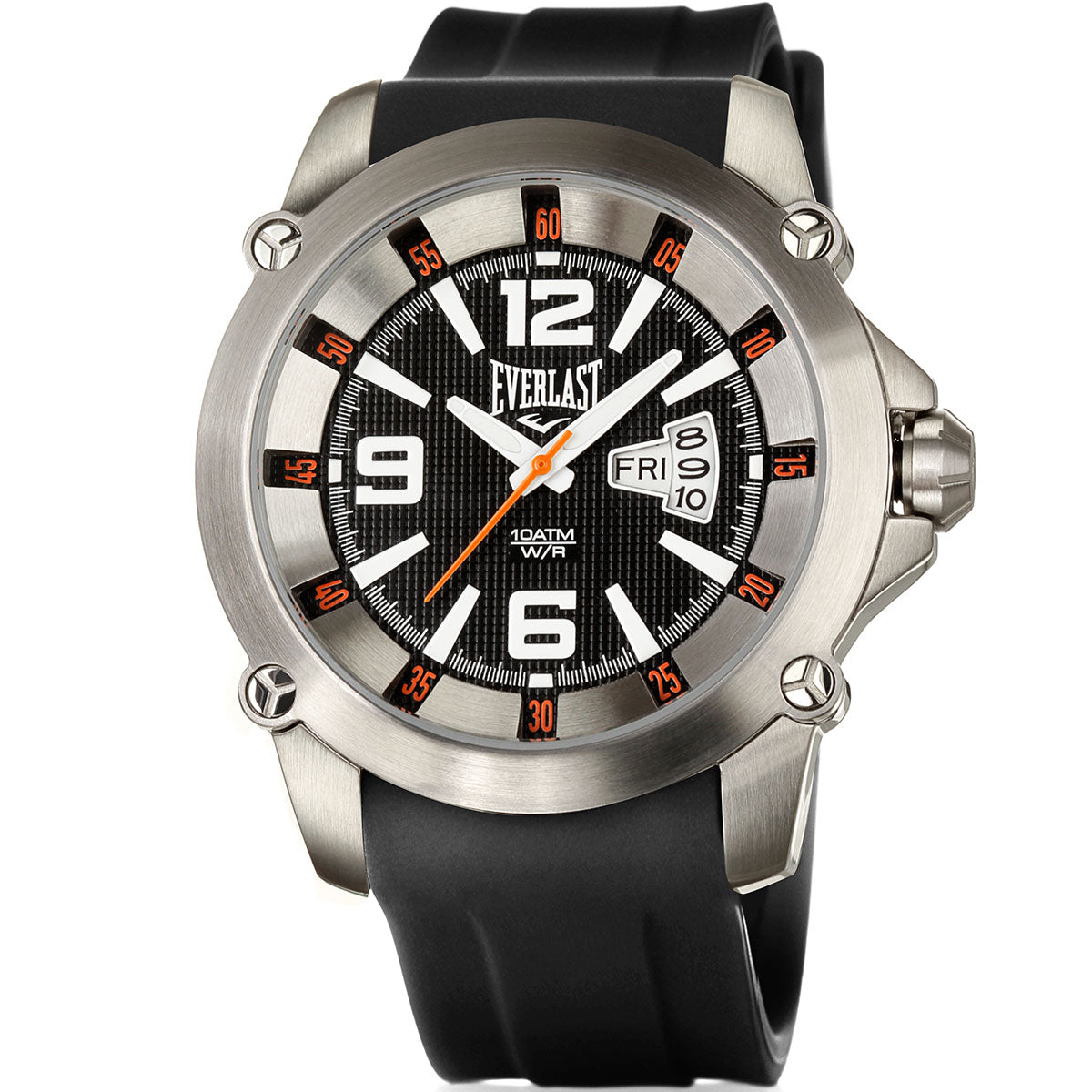 Relógio de Pulso Everlast Masculino Preto Calendário E20630P