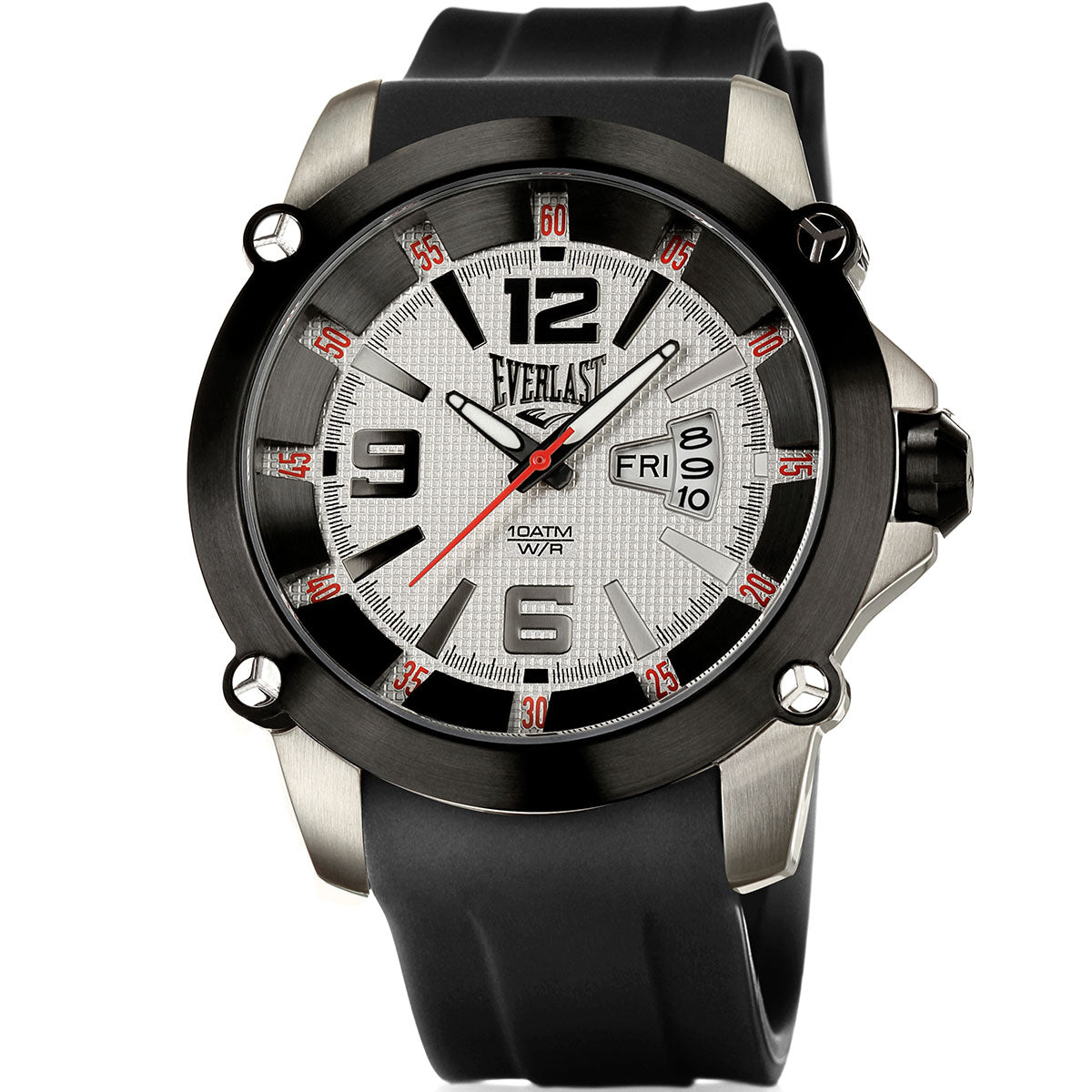 Relógio de Pulso Everlast Masculino Preto Calendário E20730P