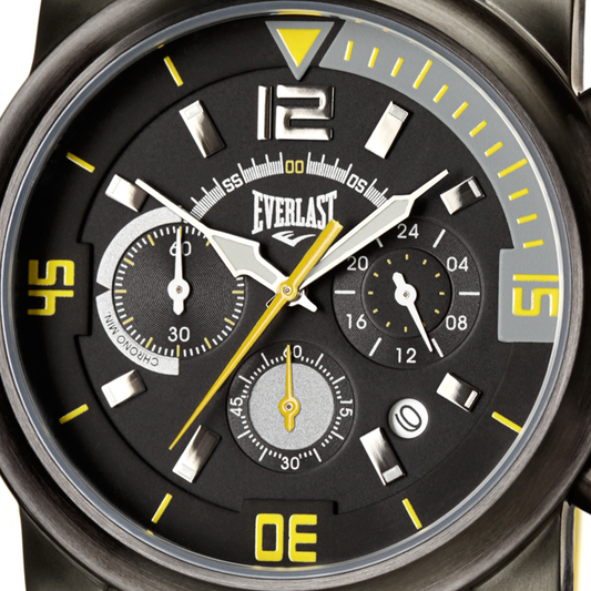 Relógio de Pulso Everlast Masculino Amarelo Cronógrafo E2221