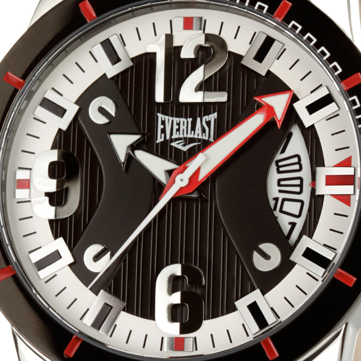 Relógio de Pulso Everlast Masculino Preto Calendário E228