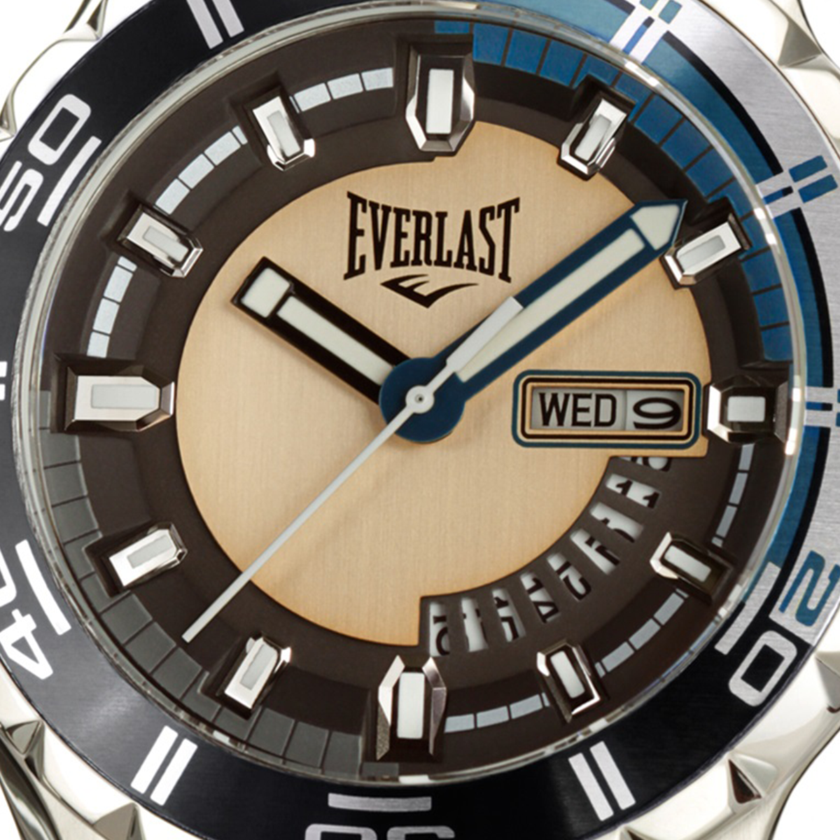 Relógio de Pulso Everlast Masculino Preto Calendário E238