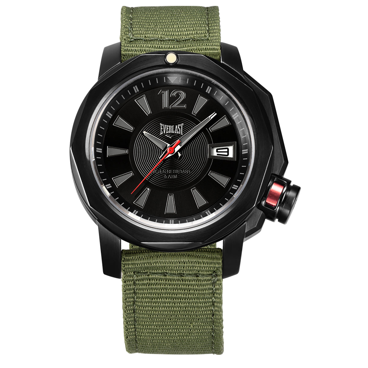 Relógio de Pulso Everlast Masculino Pulseira Nylon Verde E260NV