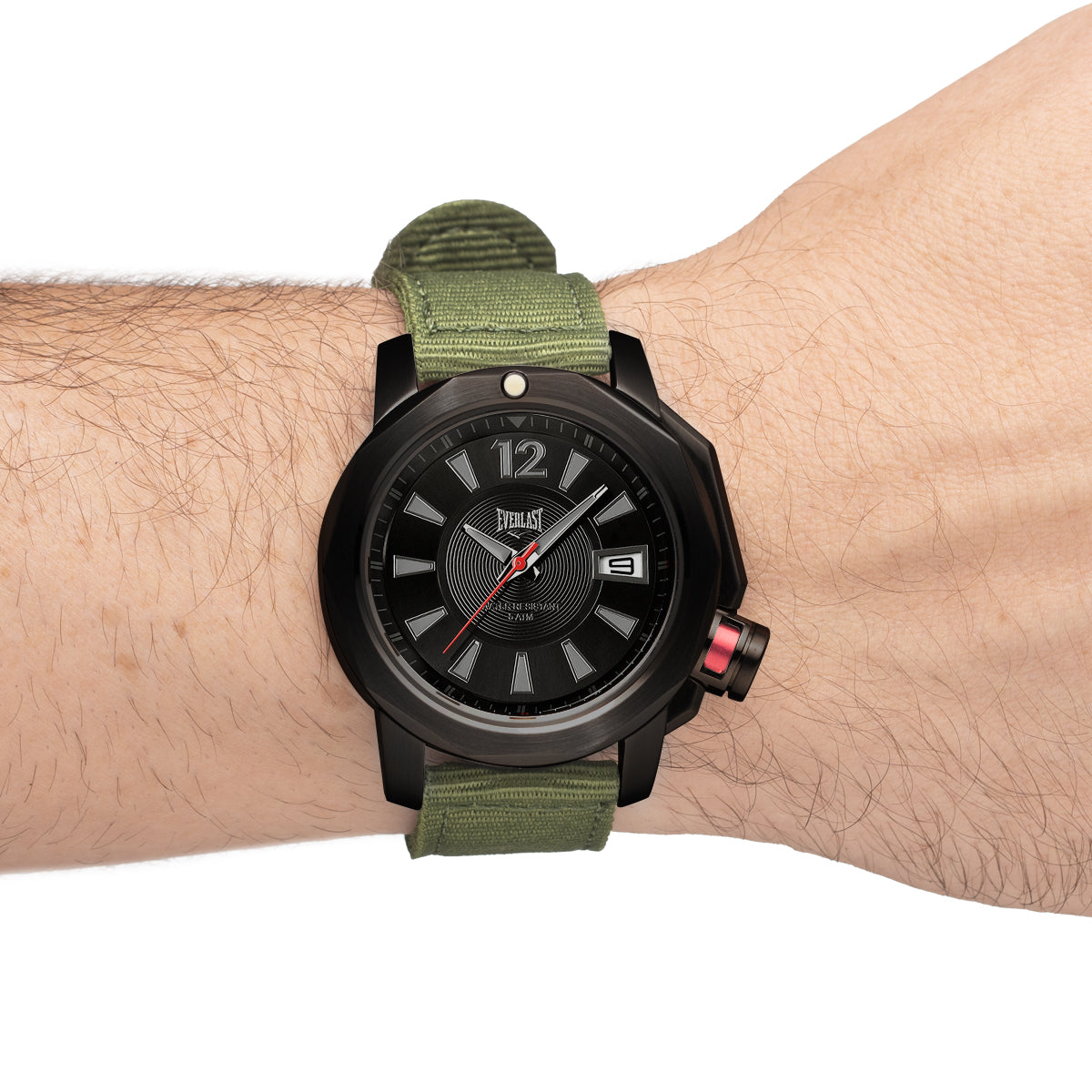 Relógio de Pulso Everlast Masculino Pulseira Nylon Verde E260NV