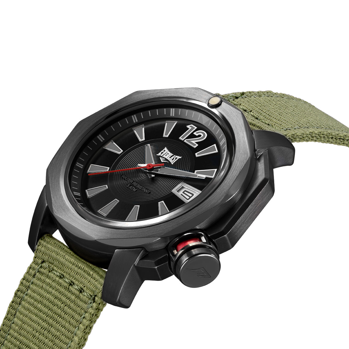 Relógio de Pulso Everlast Masculino Pulseira Nylon Verde E260NV