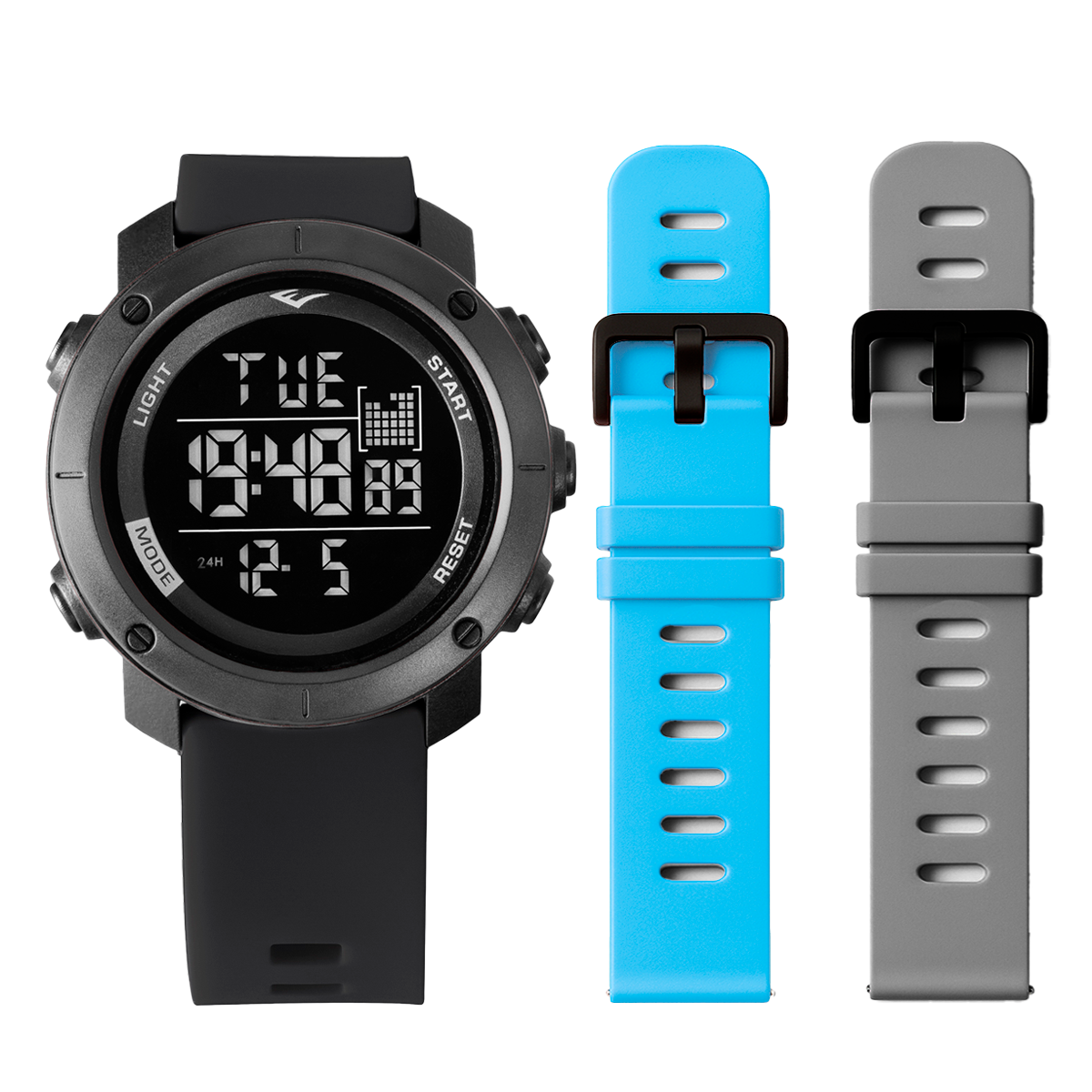 Relógio de Pulso Everlast Digital Kit 2 Pulseiras E303-29K