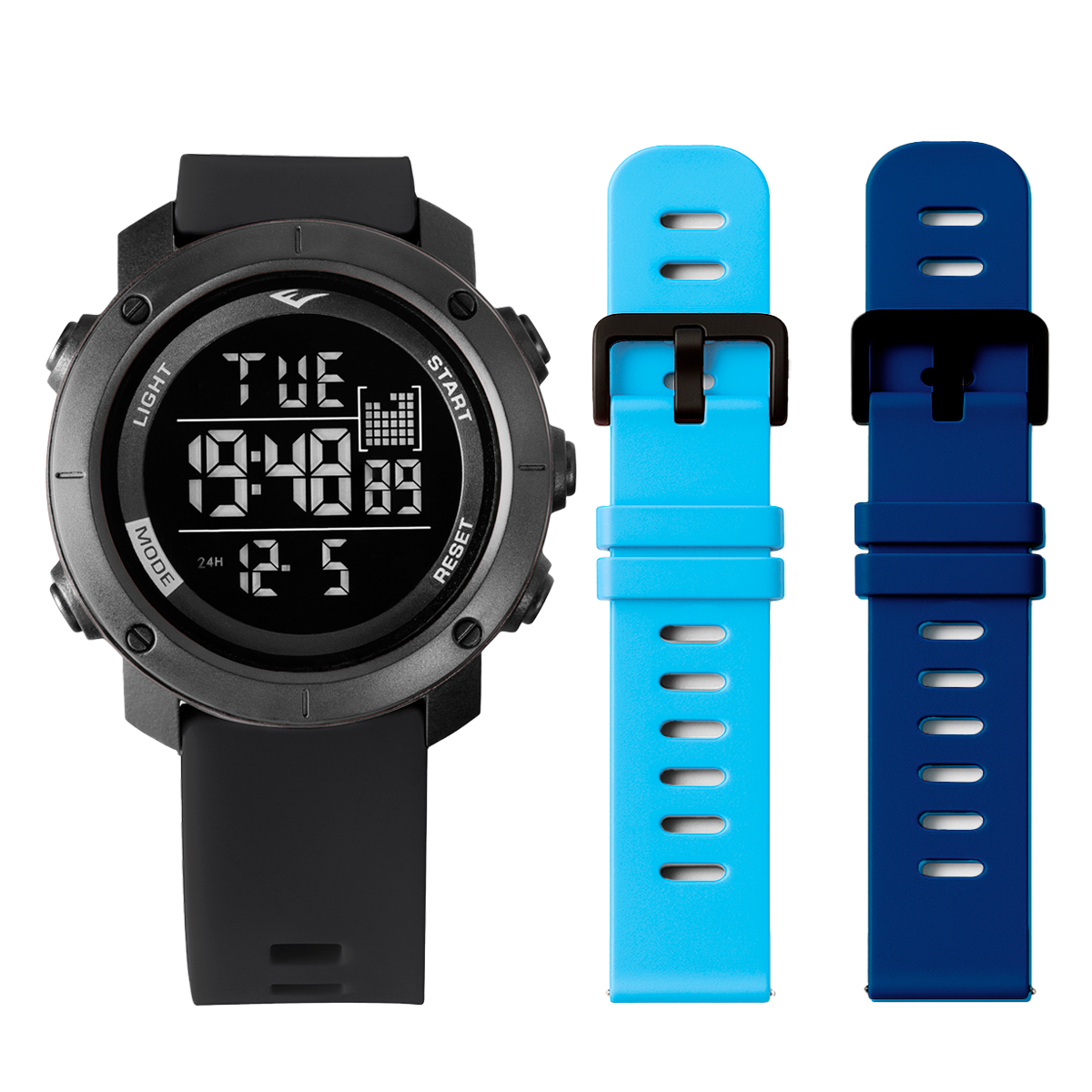 Relógio de Pulso Everlast Digital Kit 2 Pulseiras E303-29L