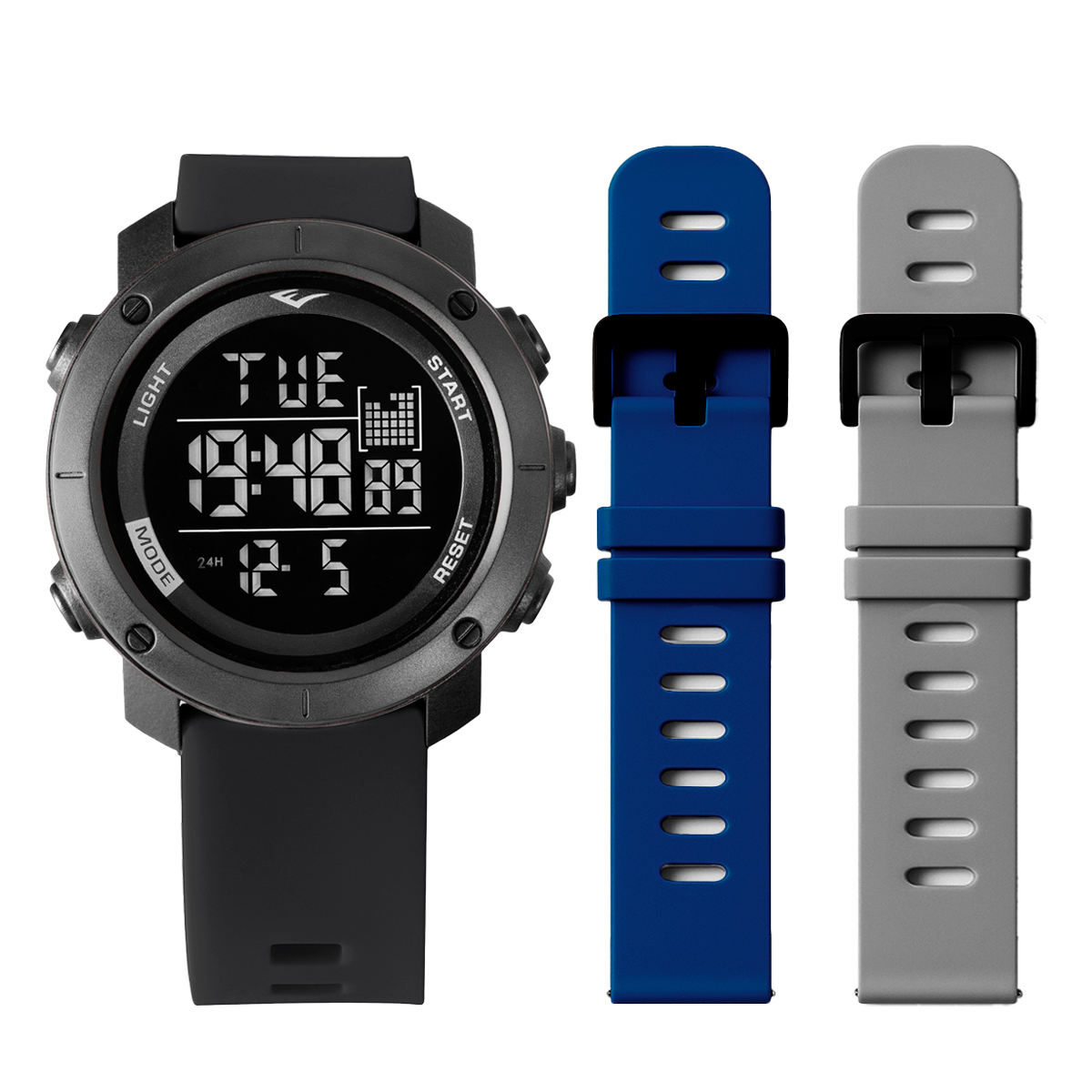 Relógio de Pulso Everlast Digital Kit 2 Pulseiras E303-29M