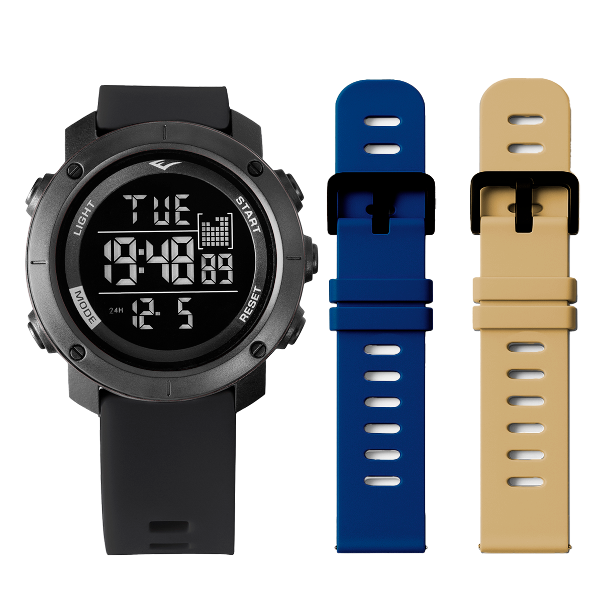 Relógio de Pulso Everlast Digital Kit 2 Pulseiras E303-29N