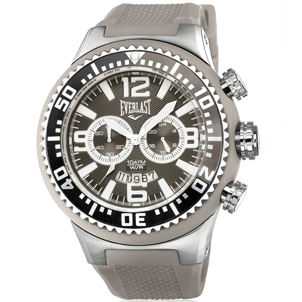 Relógio de Pulso Everlast Masculino Pulseira Cinza Cronógrafo E316
