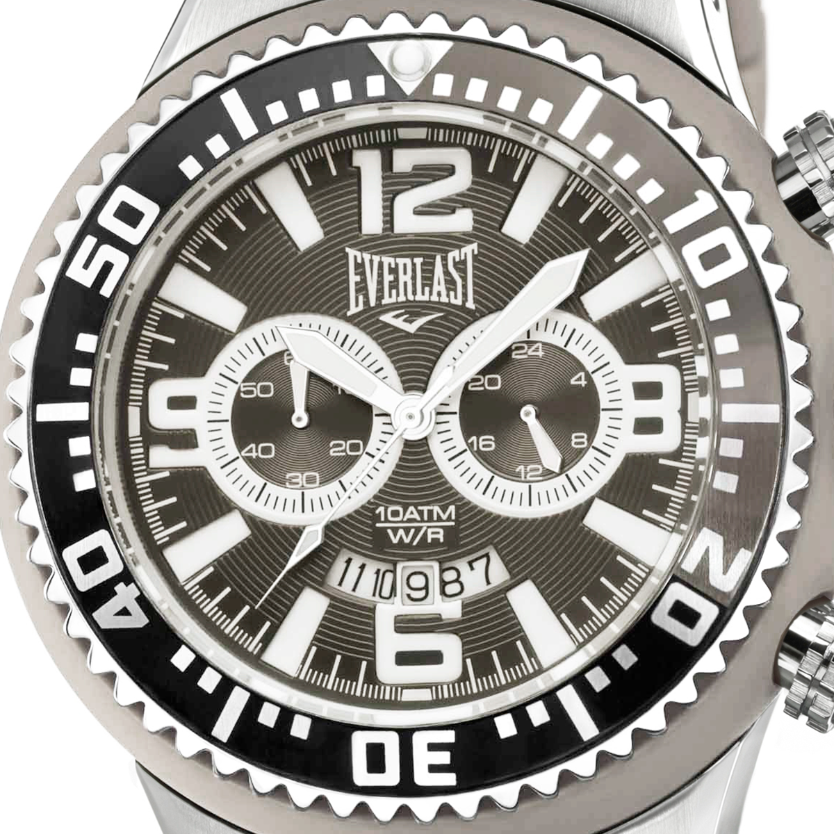 Relógio de Pulso Everlast Masculino Pulseira Cinza Cronógrafo E316