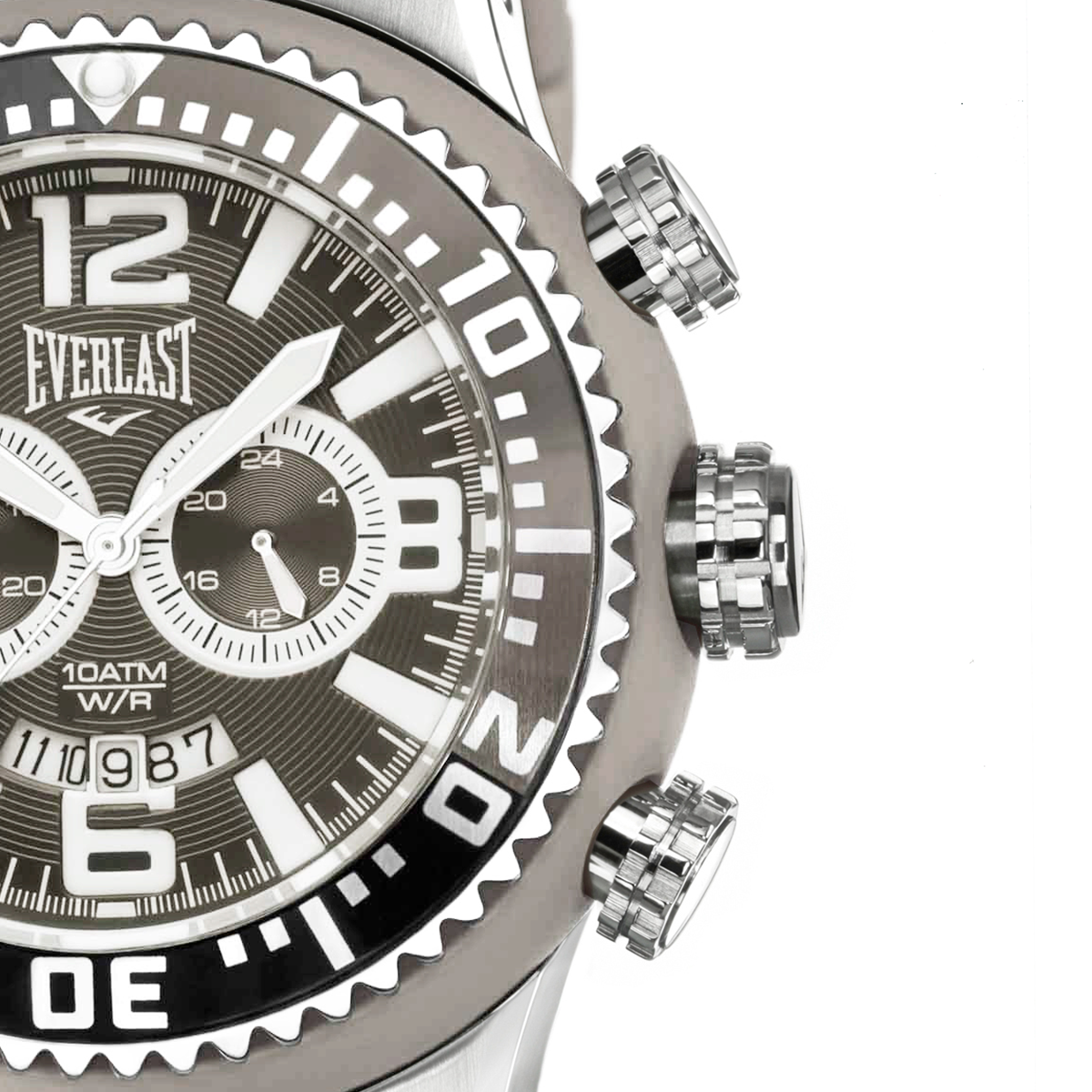 Relógio de Pulso Everlast Masculino Pulseira Cinza Cronógrafo E316