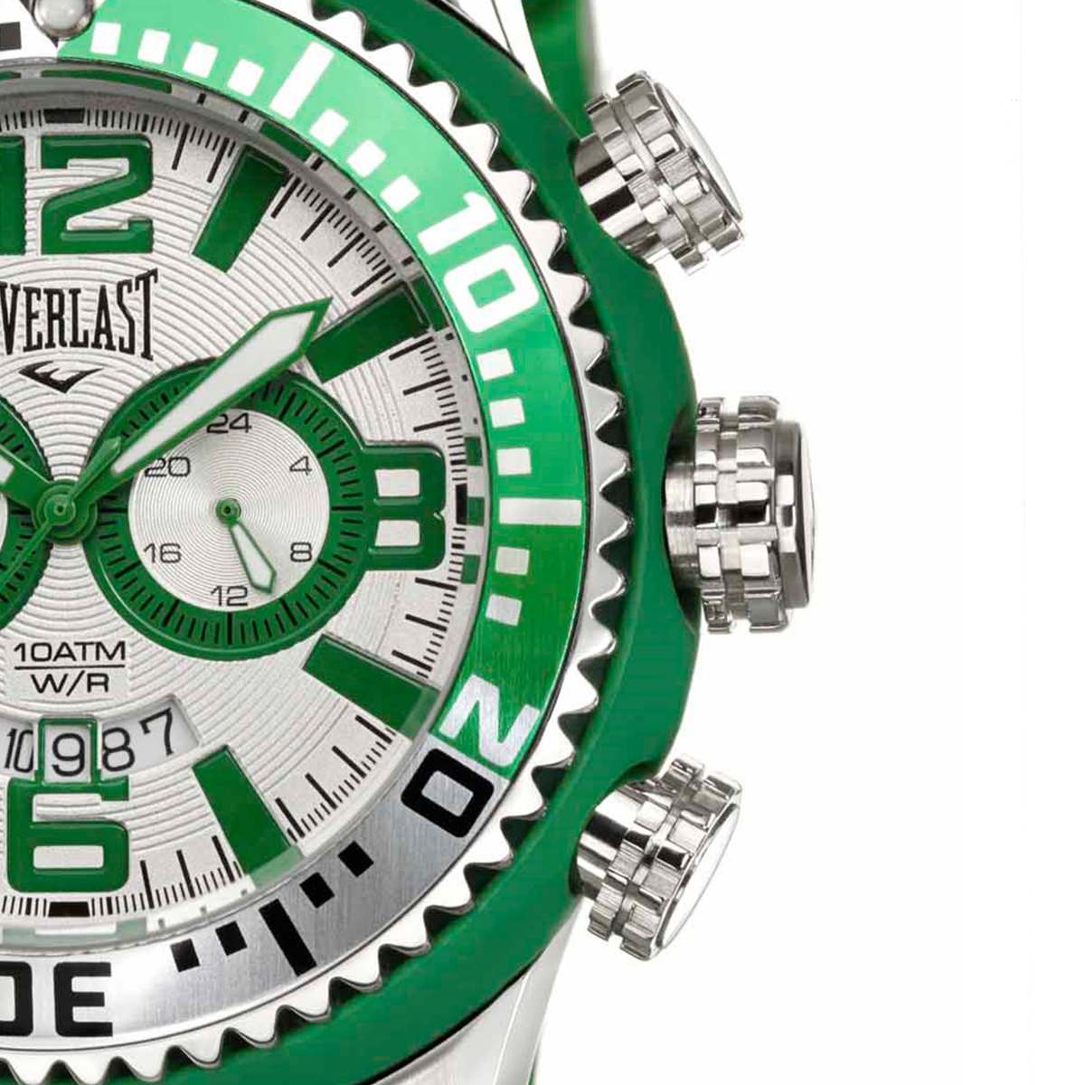 Relógio de Pulso Everlast Masculino Pulseira Verde Cronógrafo E321