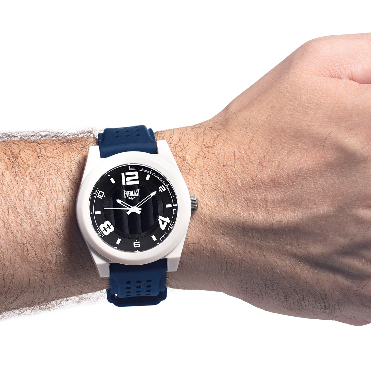 Relógio de Pulso Everlast Analógico Pulseira Silicone Azul Marinho E37110