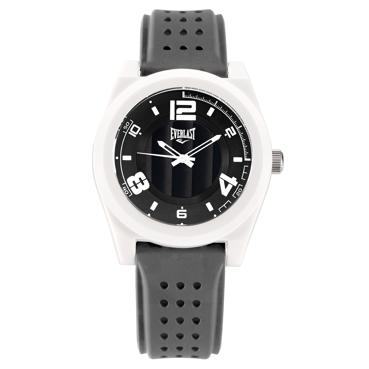 Relógio de Pulso Everlast Analógico Pulseira Silicone Cinza E37112