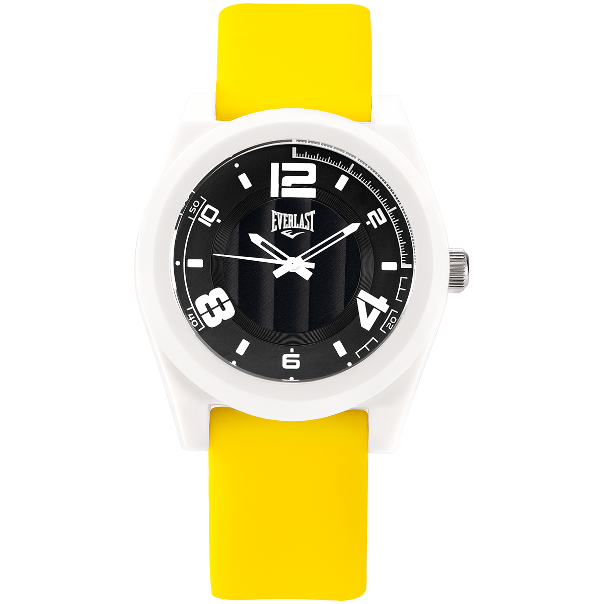 Relógio de Pulso Everlast Analógico Pulseira Silicone Amarelo E3712