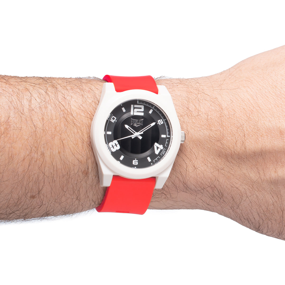 Relógio de Pulso Everlast Analógico Pulseira Silicone Vermelho E3714