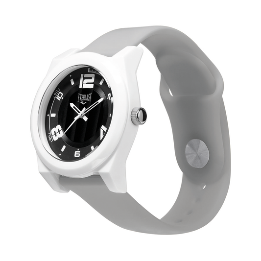Relógio de Pulso Everlast Analógico Pulseira Silicone Cinza E3716