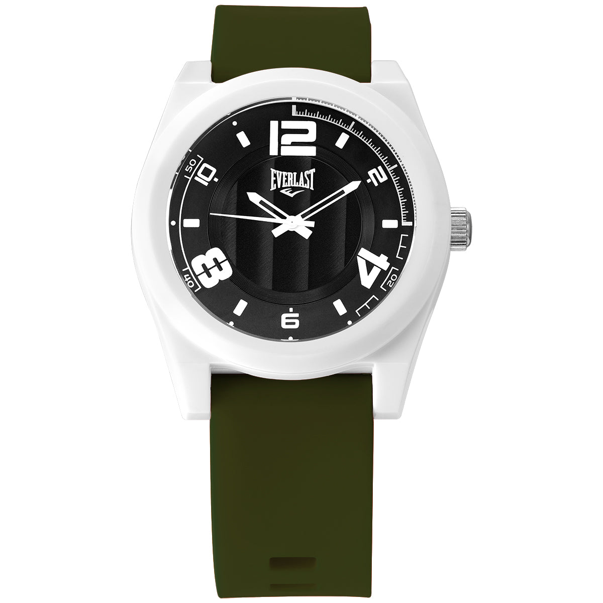 Relógio de Pulso Everlast Analógico Pulseira Silicone Verde E3717