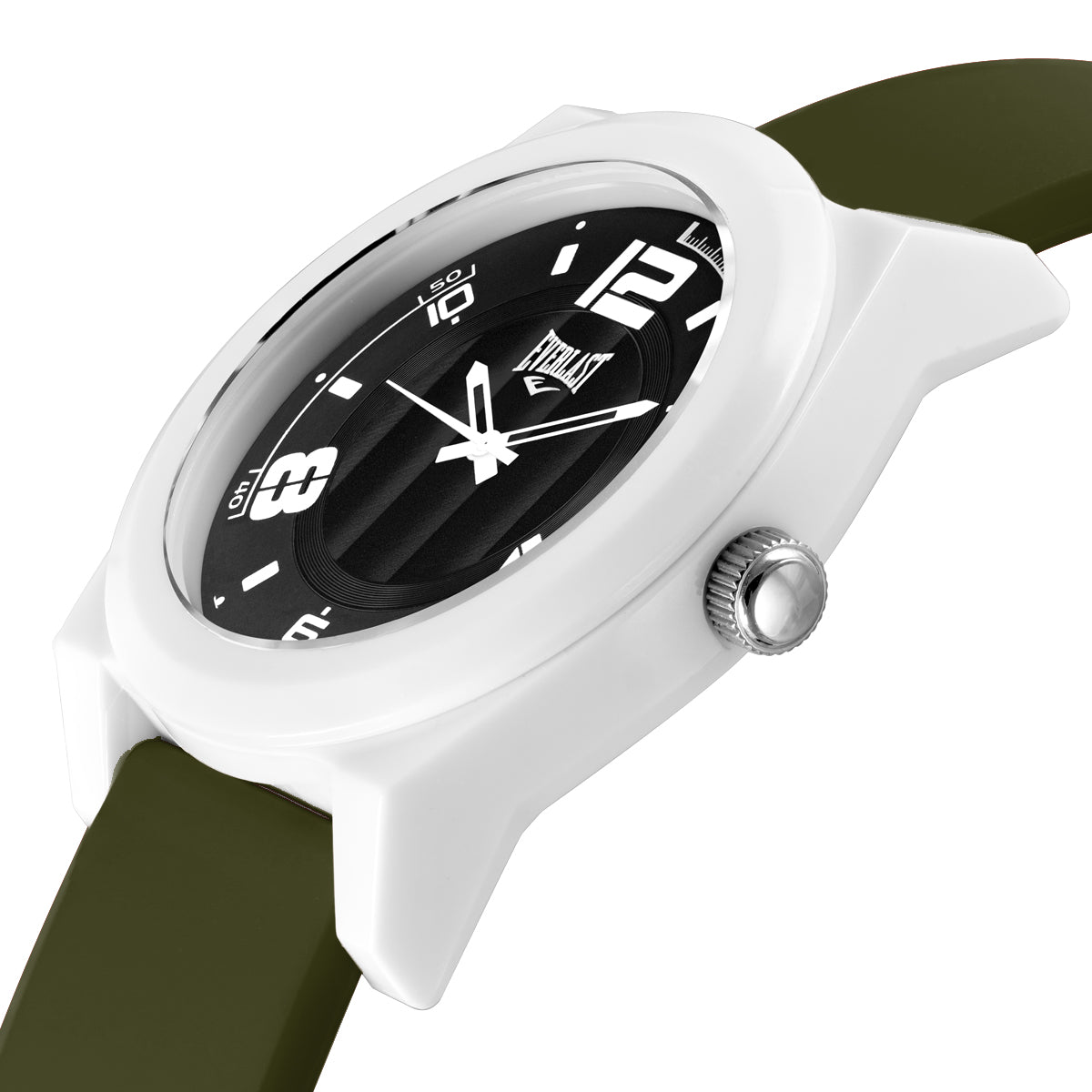 Relógio de Pulso Everlast Analógico Pulseira Silicone Verde E3717
