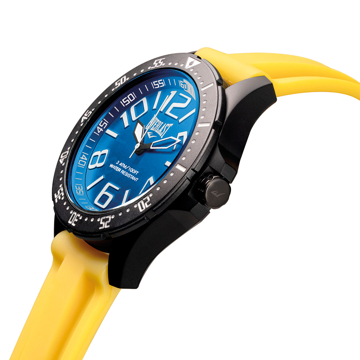 Relógio de Pulso Everlast Masculino Pulseira Silicone Amarelo E6745
