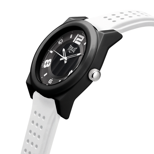 Relógio de Pulso Everlast Analógico Pulseira Silicone Branco E37211