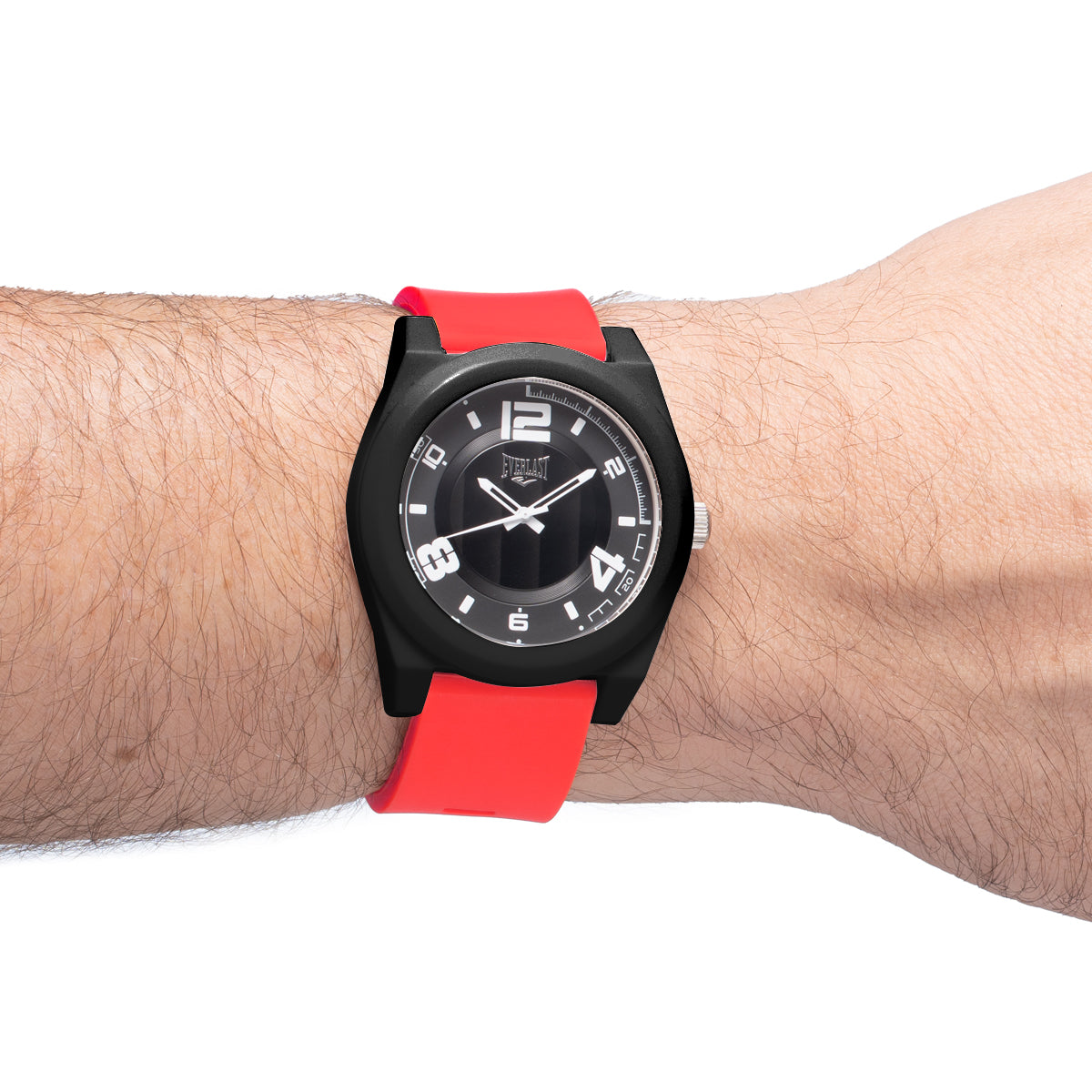 Relógio de Pulso Everlast Analógico Pulseira Silicone Vermelho E3724
