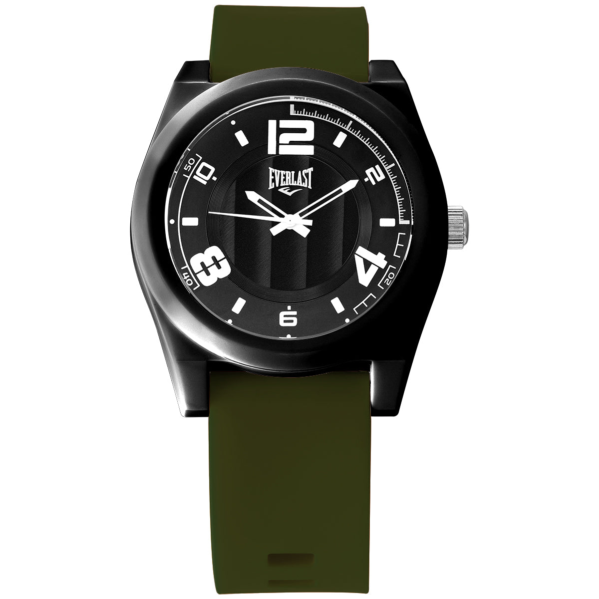 Relógio de Pulso Everlast Analógico Pulseira Silicone Verde E3727