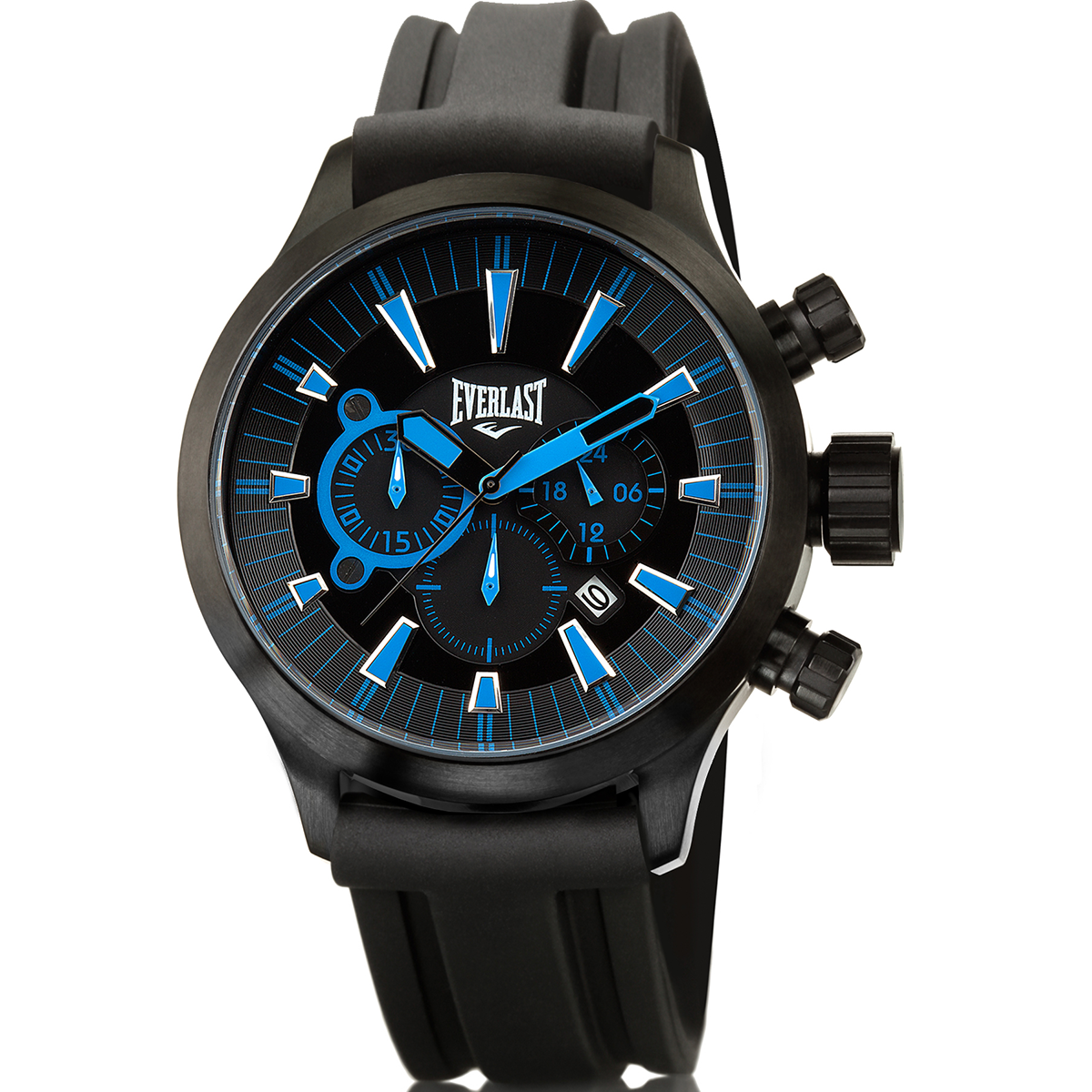 Relógio de Pulso Everlast Masculino Pulseira Silicone Cronógrafo E38830