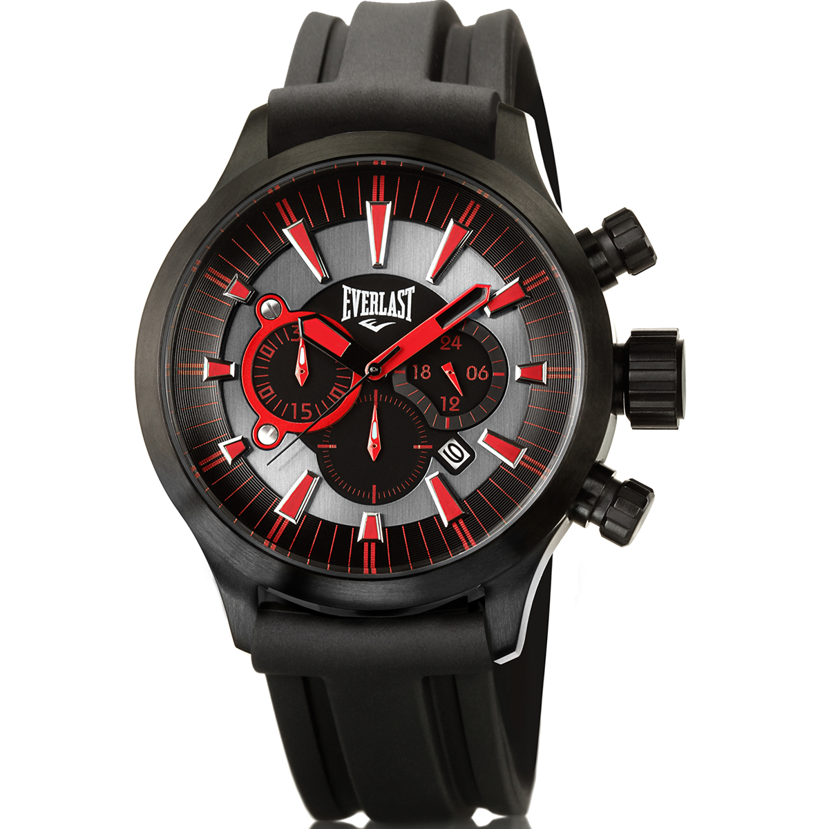 Relógio de Pulso Everlast Masculino Pulseira Silicone Cronógrafo E38930