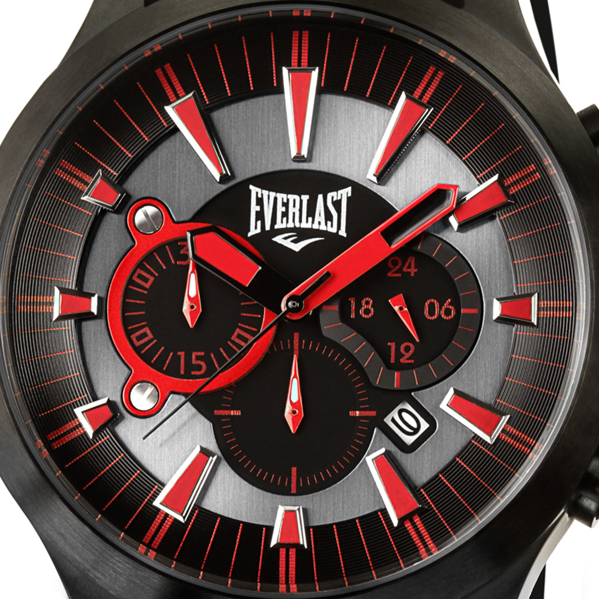 Relógio de Pulso Everlast Masculino Pulseira Silicone Cronógrafo E38930