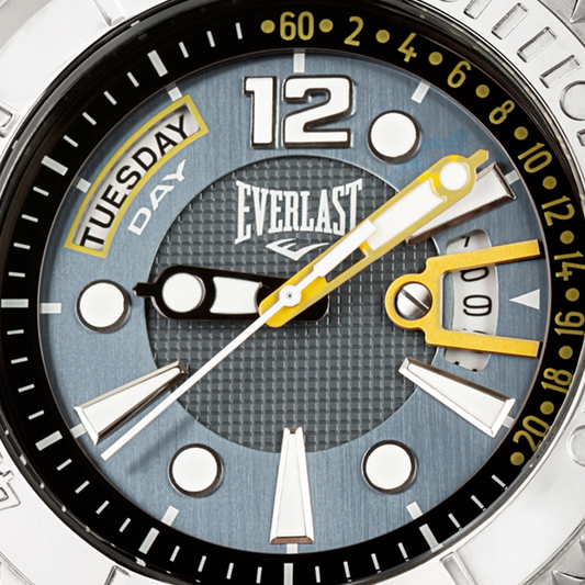 Relógio de Pulso Everlast Masculino Pulseira Silicone Preto Calendário E39030