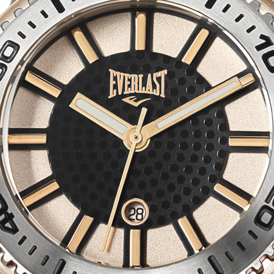 Relógio de Pulso Everlast Feminino Pulseira Preto Calendário E455