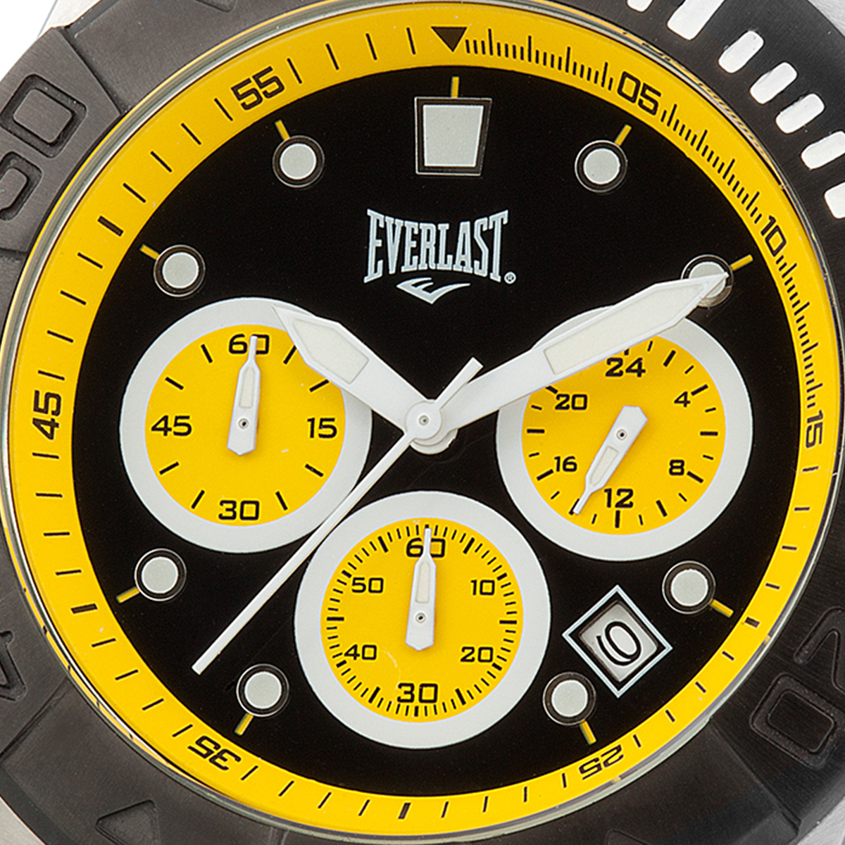 Relógio de Pulso Everlast Masculino Prateado Cronógrafo E46415