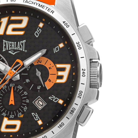 Relógio de Pulso Everlast Masculino Laranja Cronógrafo E4791