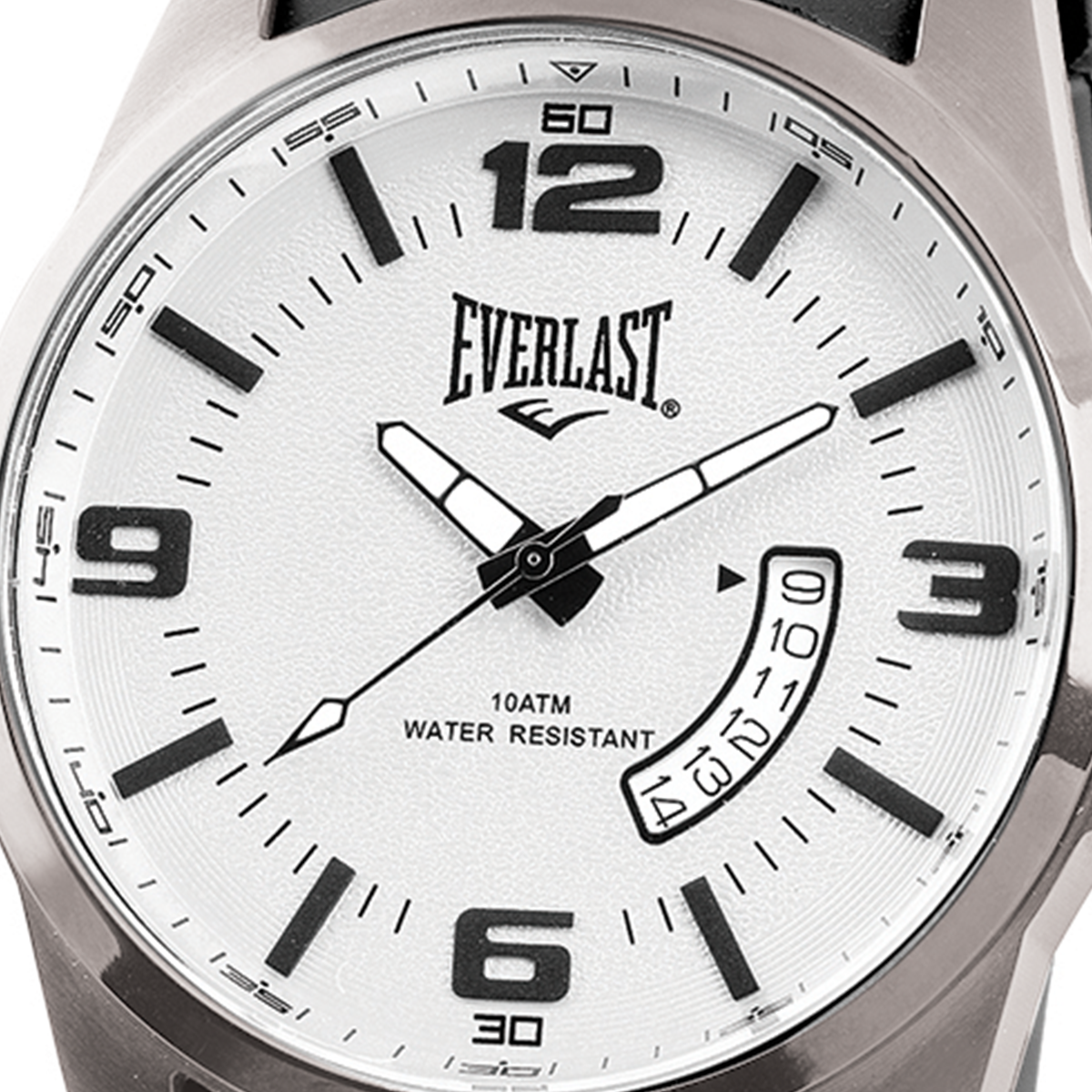 Relógio de Pulso Everlast Masculino Pulseira Silicone Preto Calendário E483