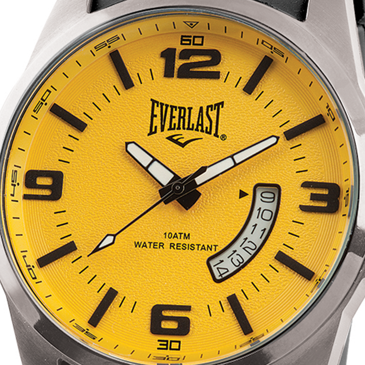 Relógio de Pulso Everlast Masculino Pulseira Silicone Preto Calendário E485