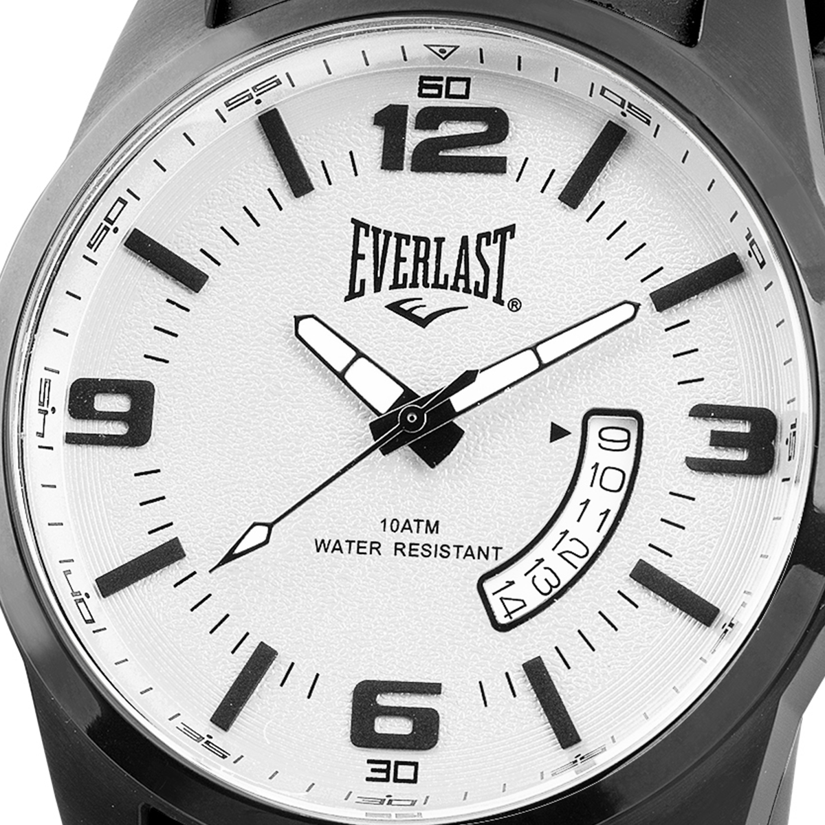 Relógio de Pulso Everlast Masculino Pulseira Silicone Preto Calendário E487