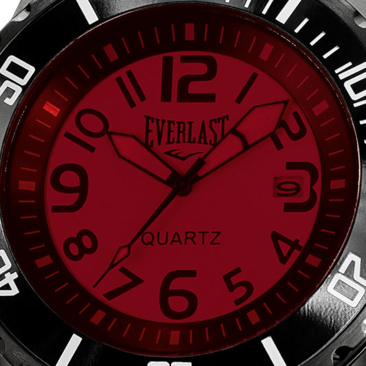 Relógio de Pulso Everlast Calendário Preto E517