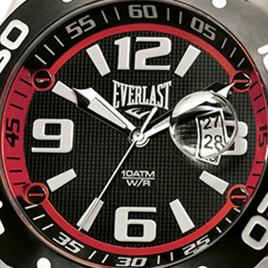 Relógio de Pulso Everlast Masculino Silicone Preto E558