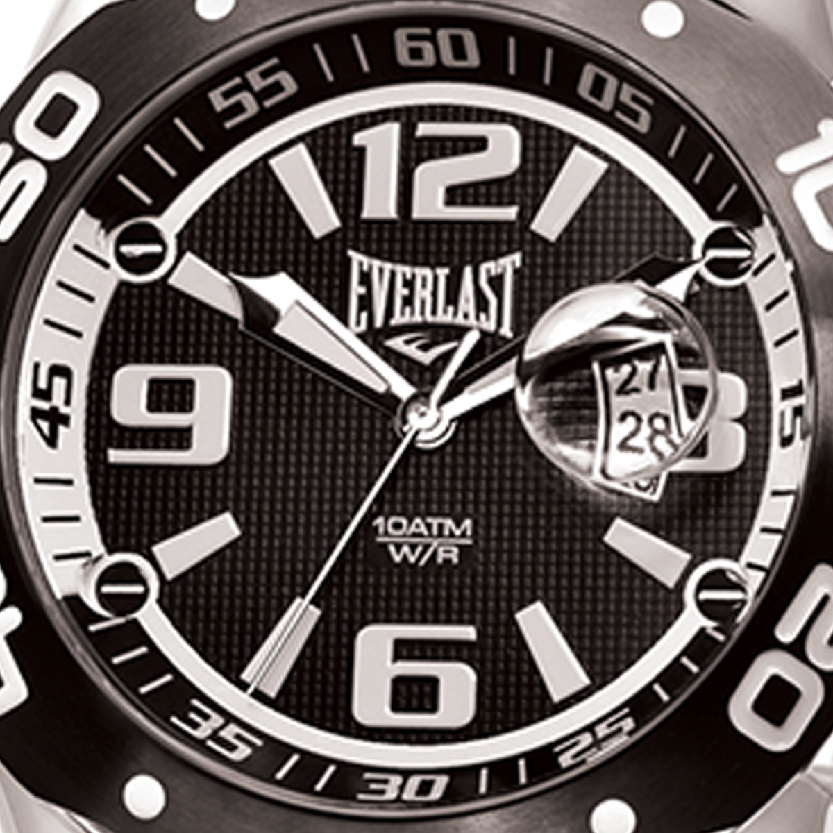 Relógio de Pulso Everlast Masculino Pulseira Silicone Preto Cronógrafo E559