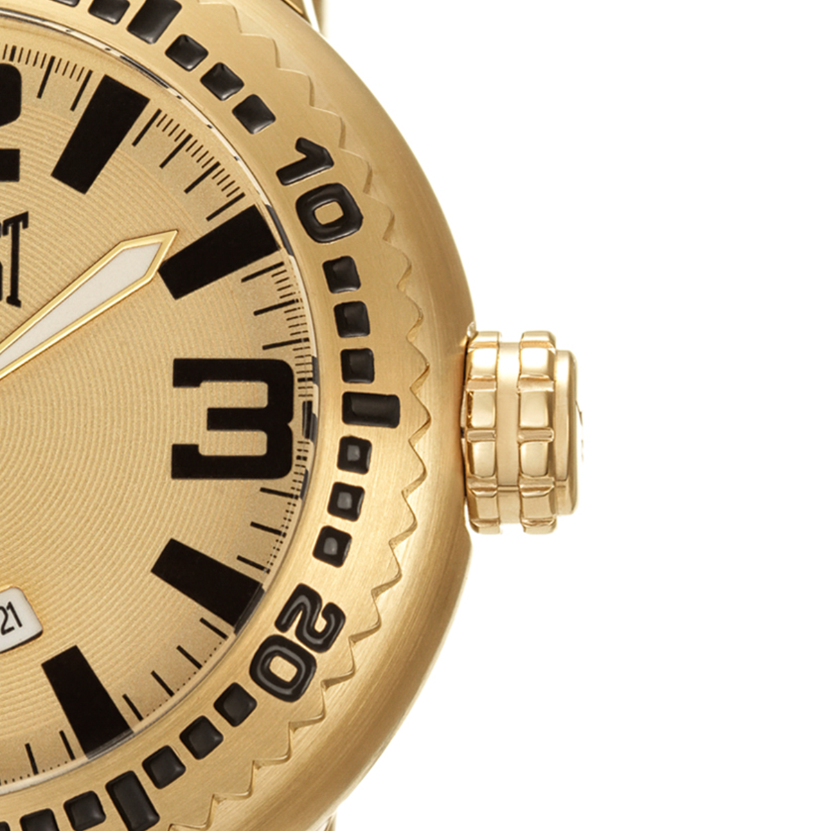 Relógio de Pulso Everlast Masculino Dourado Calendário E586