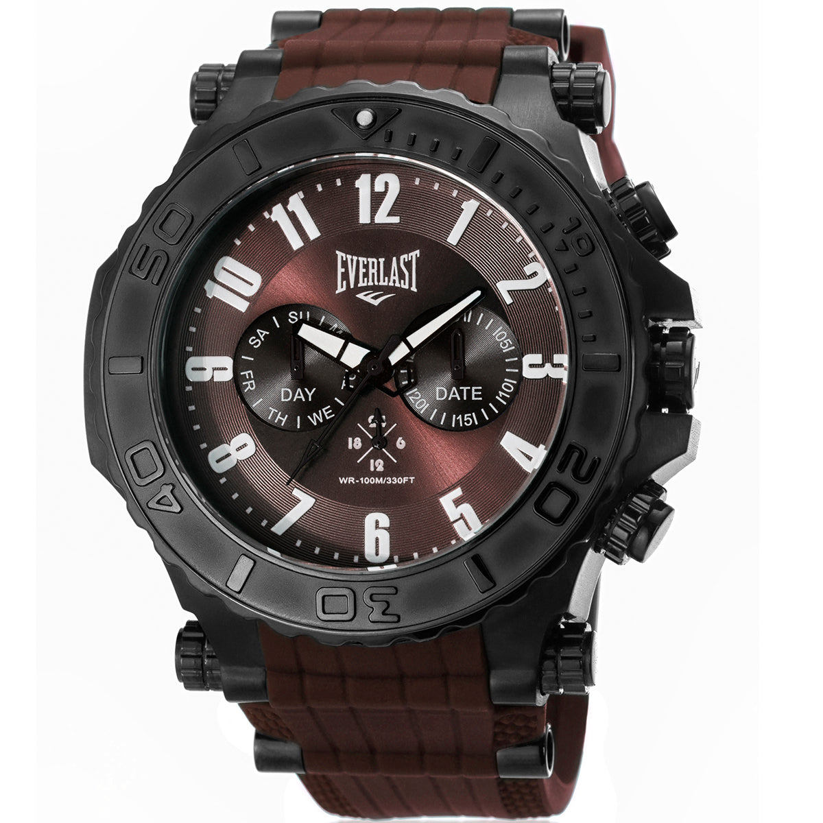 Relógio de Pulso Everlast Masculino Marrom E604