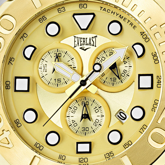 Relógio de Pulso Analógico Everlast Masculino Preto Cronógrafo E614